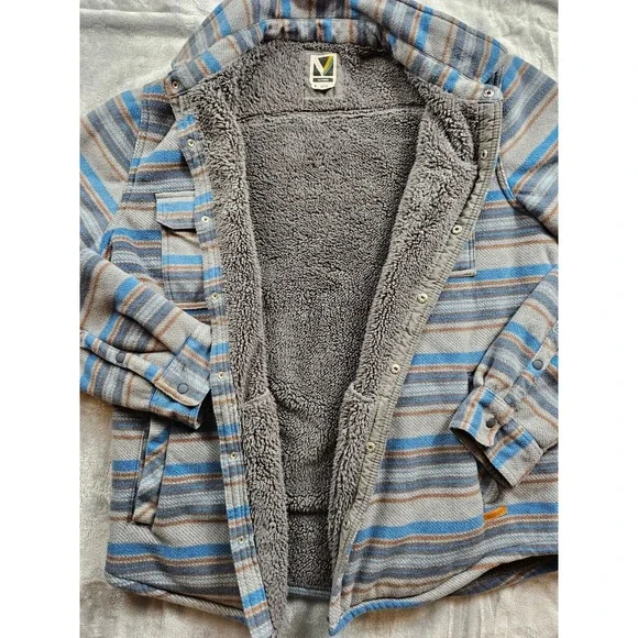 Voyager Shacket Men's Women's Size L Heavy Fleece Outerwear Inside Media Pockets - Picture 5 of 10